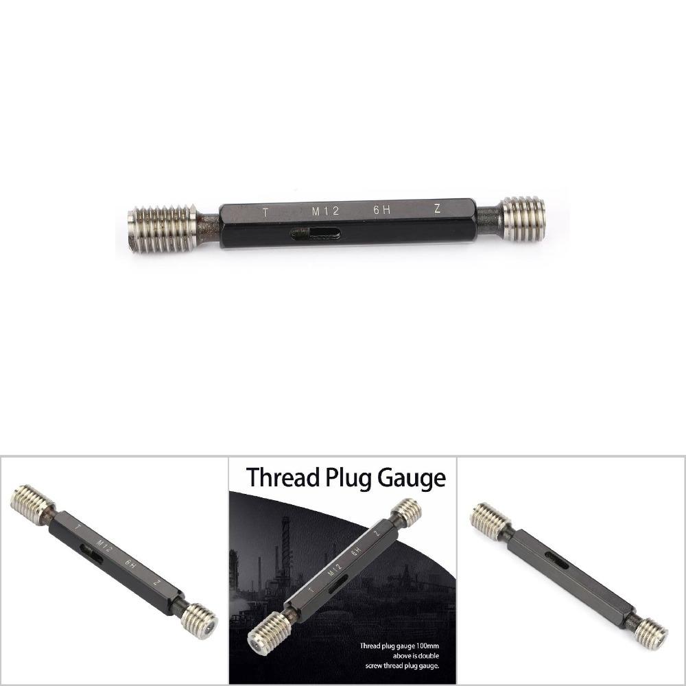 Double Ends Thread Plug Gage M12*1.75 Steel Gage Thread Plug For Thread Measurement