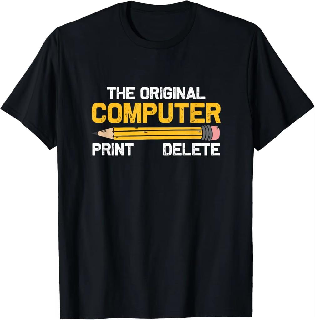 Funny And Satirical Computer Programmer Pencil Pattern Tshirt Print Tshirt Wounisex And Unisex Clothing Fashion S