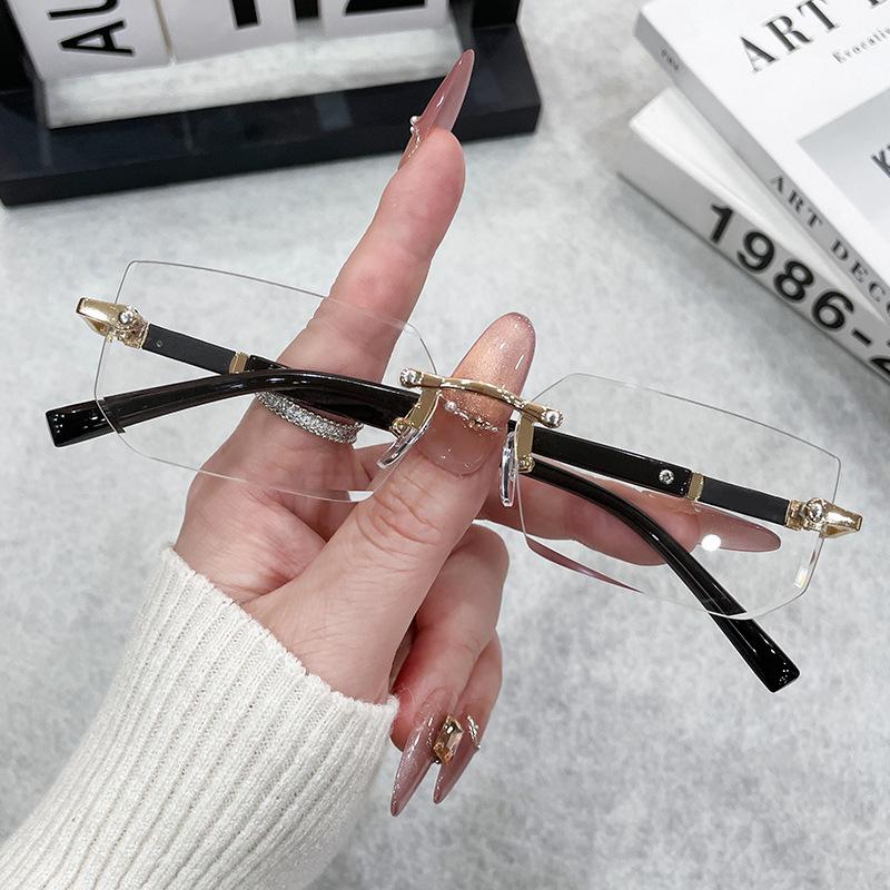 Винтажные квадратные солнцезащитные очки для женщин и мужчин, прямоугольные солнцезащитные очки, женские безободковые очки, Oculos De Sol для мужчин и женщин, очки