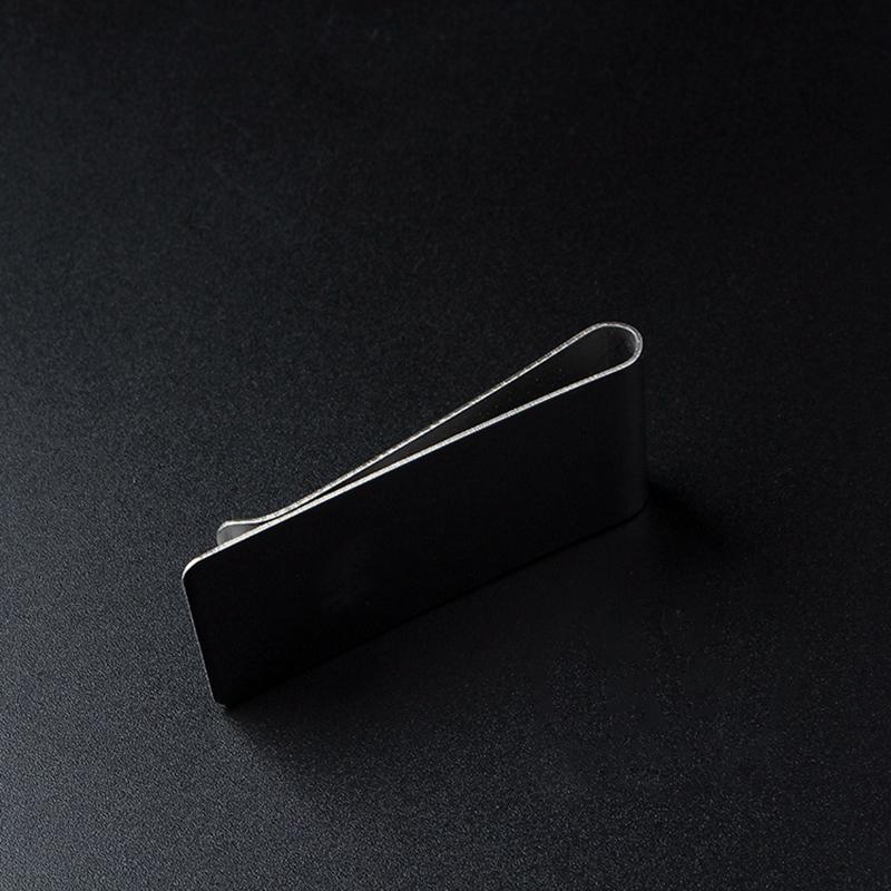 Stainless Steel Metal Money Clip  Simple Dollar Cash Clamp Holder Wallet