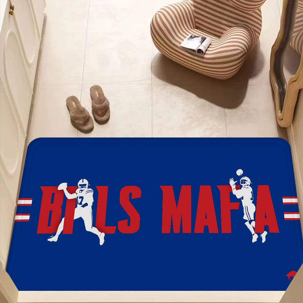 Cool B-Buffalo-B-BillS Bathroom Mat Anti-slip Absorb Water Long Strip Cushion Bedroon Mat Welcome Doormat