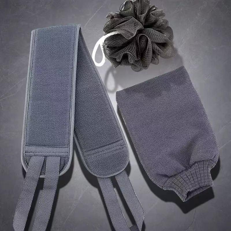 Набор для скрабирования тела: Утолщенная петля для надевания и перчатки для удаления пятен с помощью трения