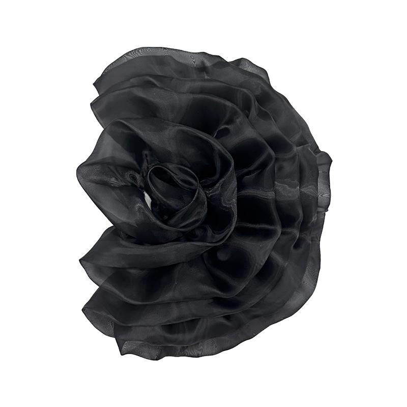 1Pc Manual Personality Clothing Accessories DIY Accessories Irregular Fashion Flower Decoration Three-dimensional Organza