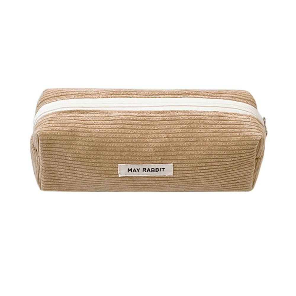 Large-capacity Stationery Storage Bag Corduroy Pen Pouch High Quality Pencil Box