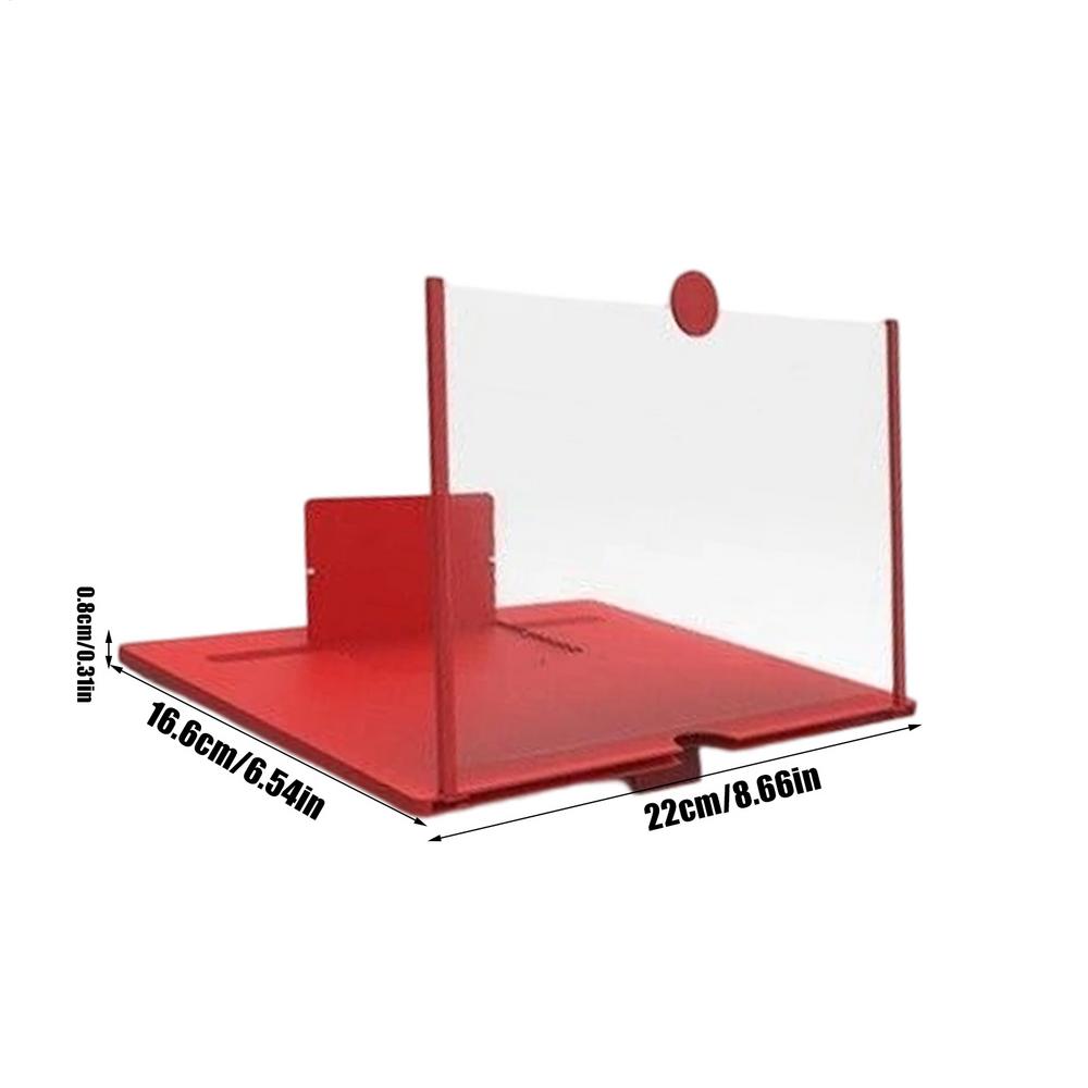 10-дюймовая складная лупа для мобильного экрана, подставка для телефона для рабочего стола, 3D лупа для экрана мобильного телефона, HD видеоусилитель