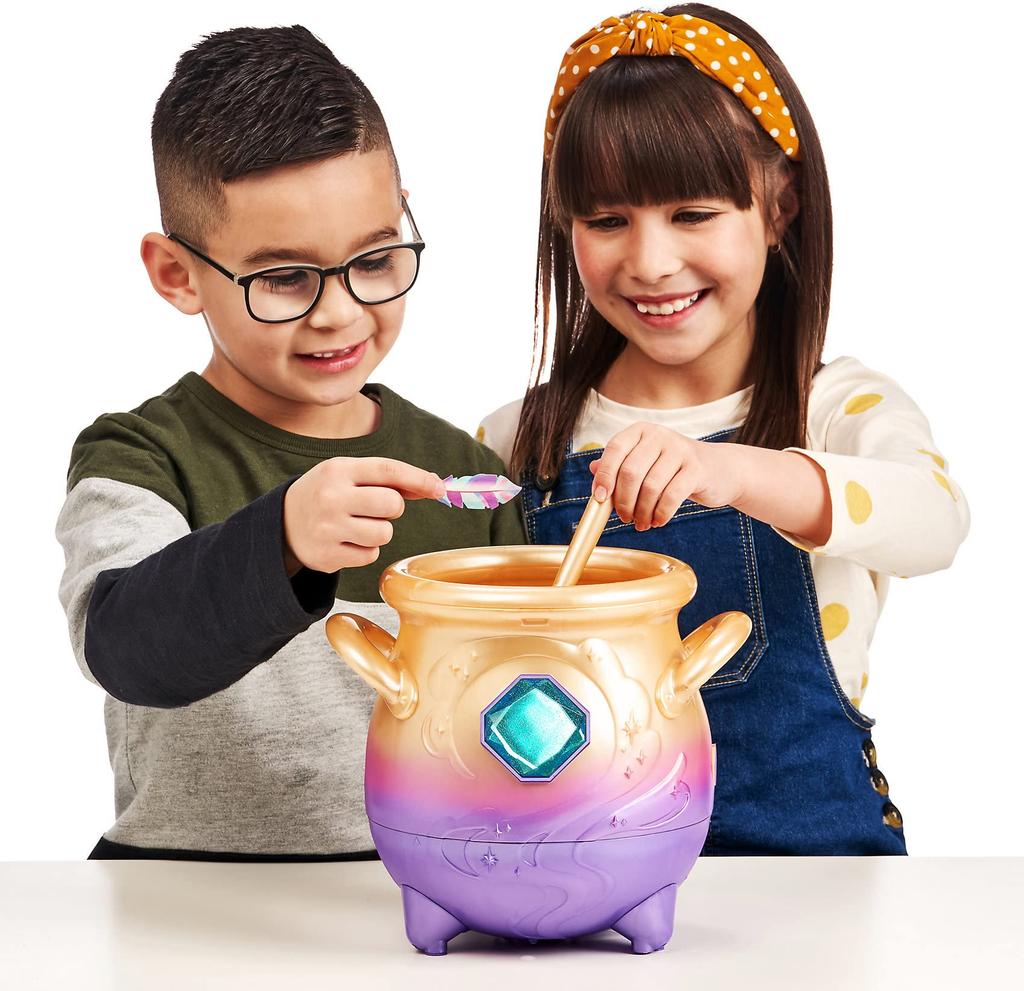 Magic Mixies Magical Misting Cauldron with Interactive 8 Inch Blue Plush Toy and 50+ Sounds and Reactions, Multicolor (parallel Import Goods)