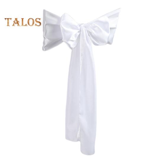 10 шт. чехлов на спинки стульев, атласные чехлы на стулья, большой бант, декор для праздников, свадеб, банкетов, подвязки для стульев для столовой