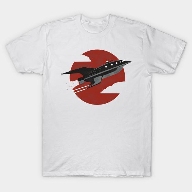 Men Black Print T-shirt Intergalactic Express No-Cut Transfer Paper Print Cotton Tshirt