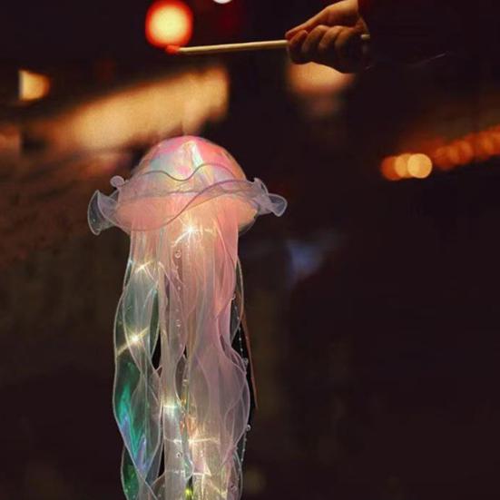 Ночник-медуза Yousheng, меняющий цвет, светодиодная лампа-медуза, портативный ручной фонарь, лампа для вечеринок и фестивалей, безопасное ночное украшение для дома и улицы