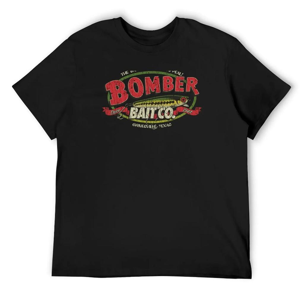 Bomber Bait Co. Футболка 1944 Аниме Топы Аниме Футболки Футболка с коротким рукавом Мужская