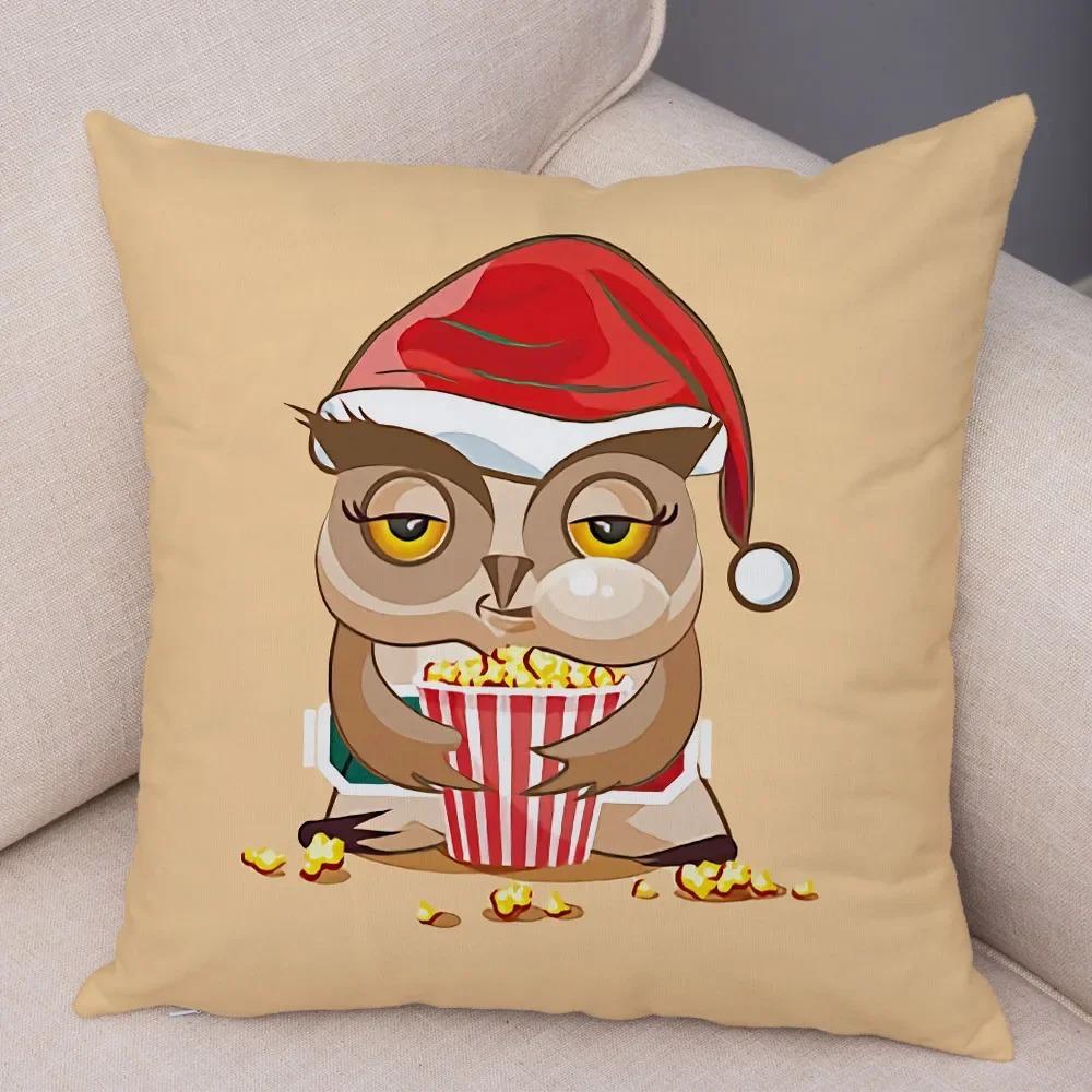 Милая мультяшная сова наволочка для кабинета офисная гостиная домашняя наволочка украшения для автомобиля