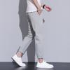 Летние тонкие прямые деловые универсальные облегающие мужские повседневные брюки в корейском стиле мужские повседневные брюки