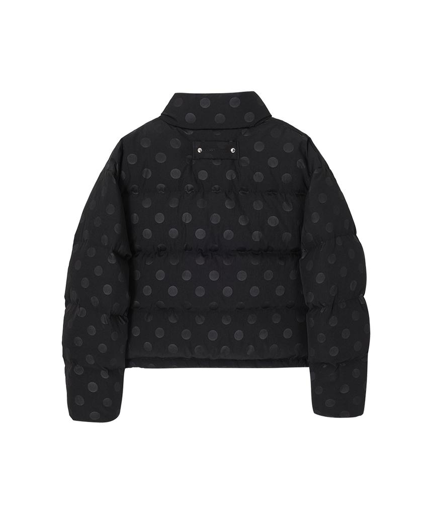 CRANK Dot Padded Puffer Jacket_Black