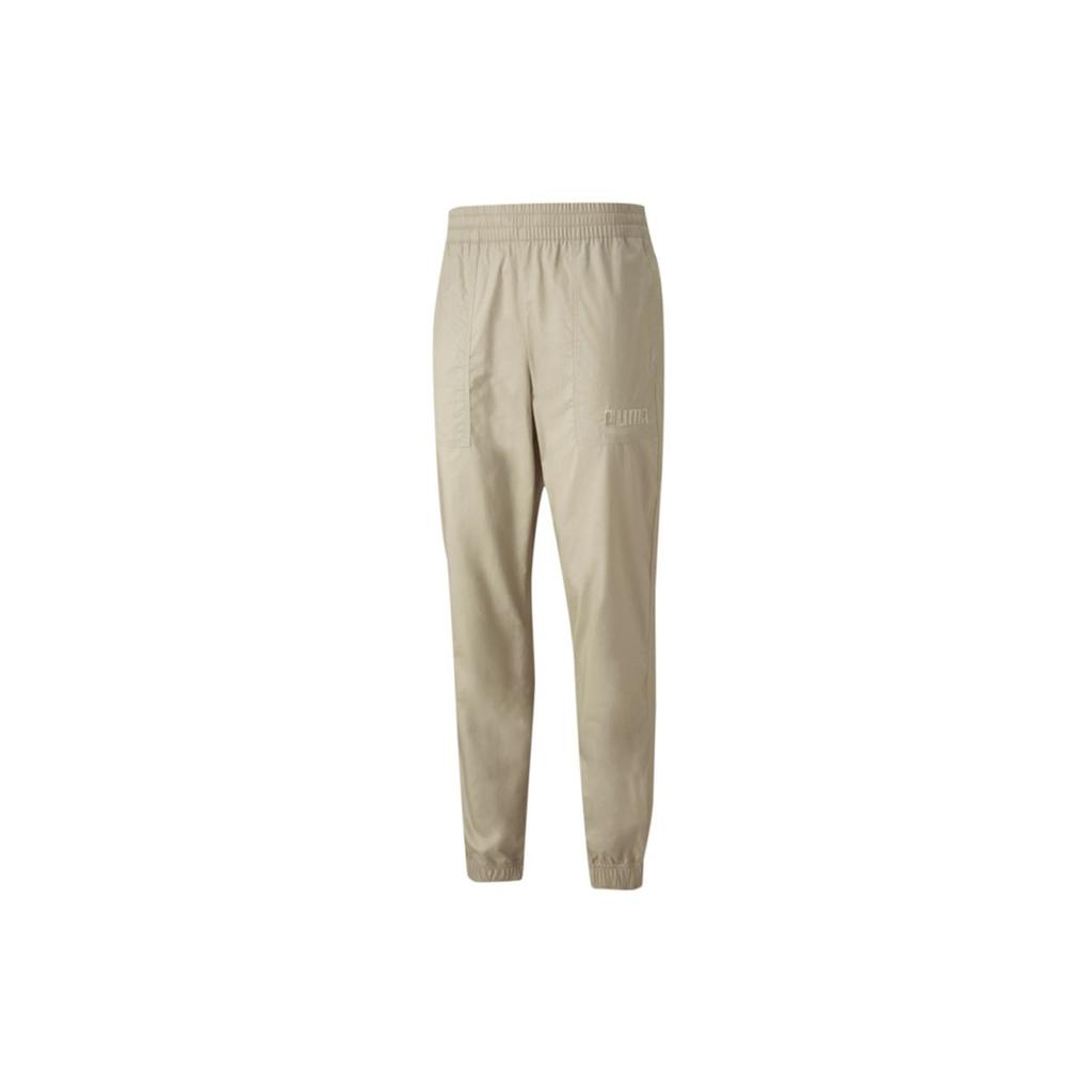 Puma Брюки для бега с зауженным конусом Modern Basics Мужские Брюки Хаки 846407-42