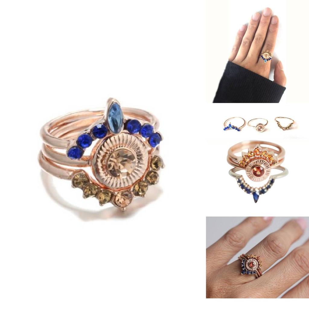 Красивый геометрический свадебный набор из розового золота, идеально подходящий для подарков на помолвку