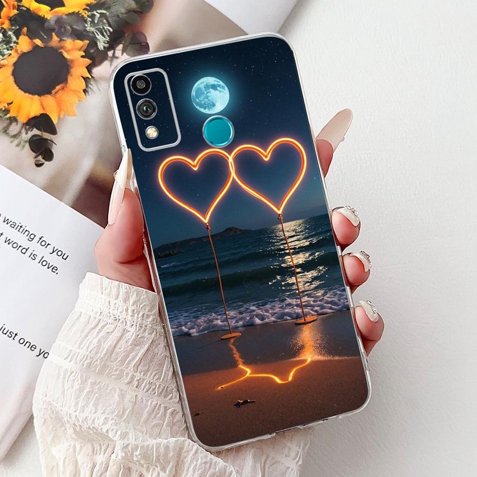Чехол для Honor 9X Lite JSN-L21 JSN-L22 Милый Чехол с Рисунком Сердечко Любви Мягкий Силиконовый Чехол Для Honor 10X Lite DNN-LX9 10XLite Оболочка