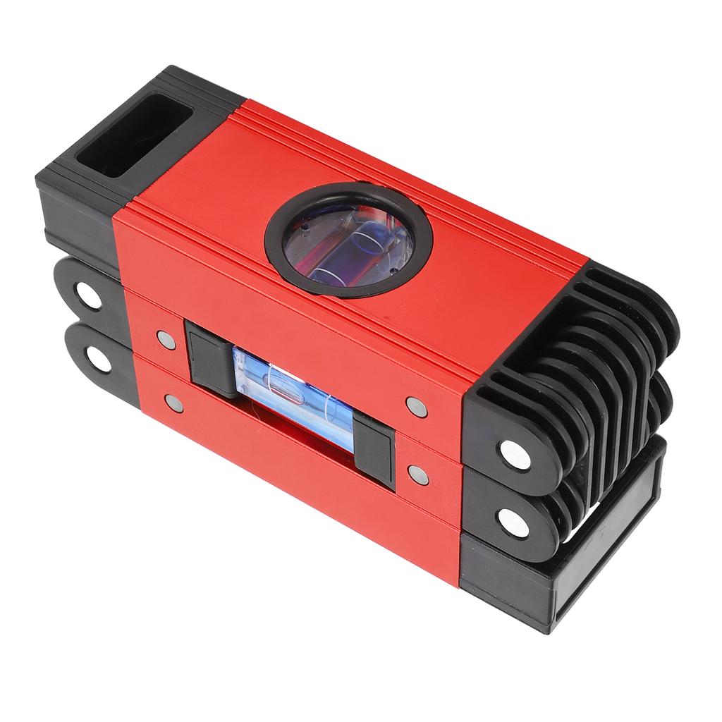 Магнитный Складной Уровень 3 Секции Гибкий Уровень Многоугольный Деревообрабатывающий Уровень Измерительный Инструмент Красный