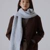 SILN Long cloud boucle knit muffler (GREY SPECKLE)