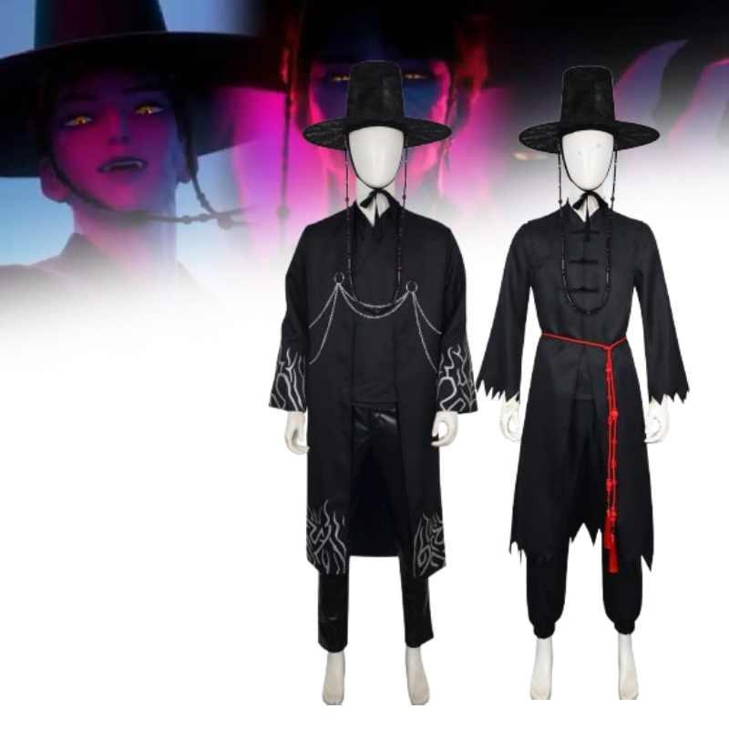 Kpop Demon Hunters Saja Boys Cosplay Costume Stage Singing Suit Party Halloween