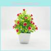 Имитация Пять Двадцать Роз Цветы В Горшках Зеленые Растения Украшение Для Дома