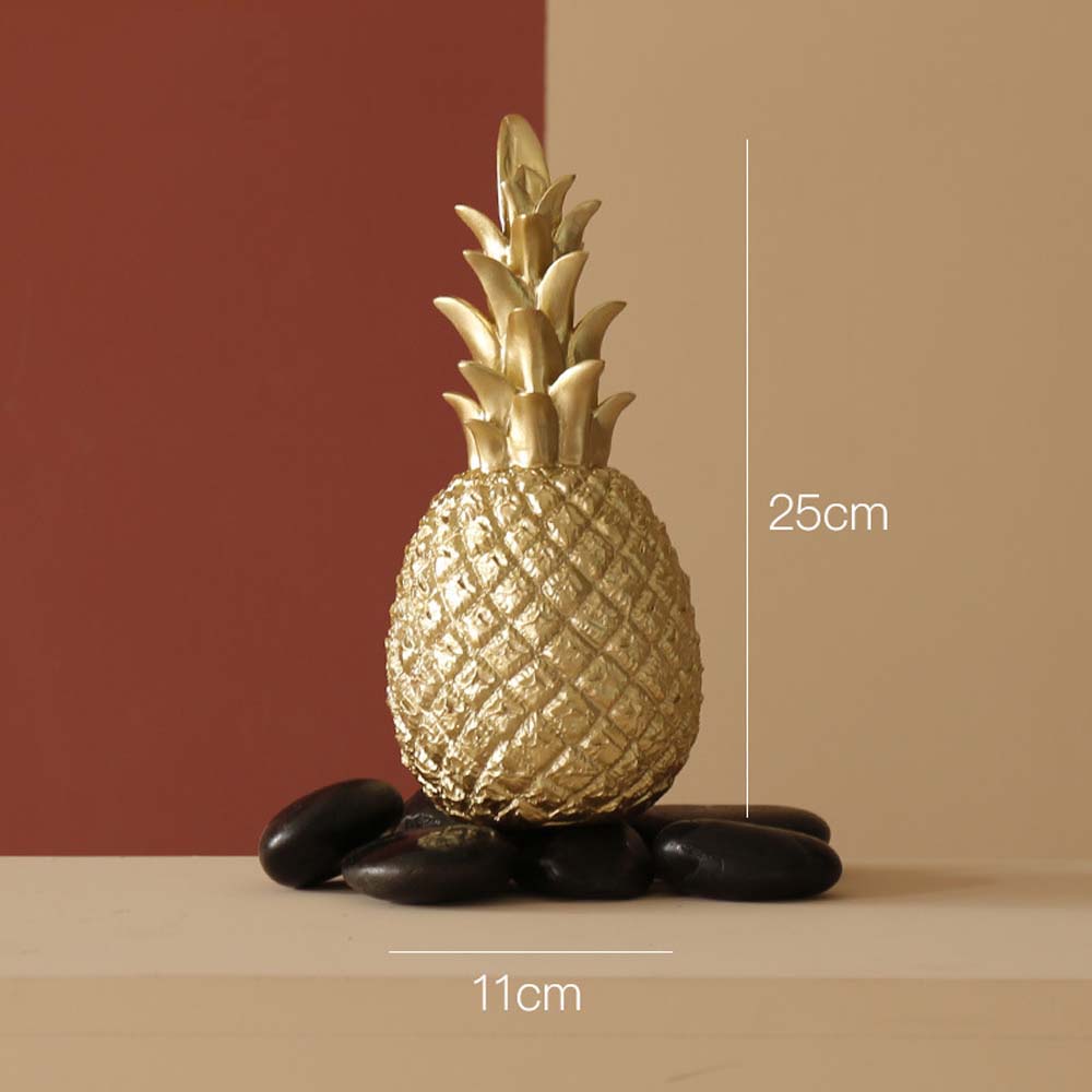 Pineapple Miniatures Resin Crafts Luxury Desk Ornaments Home Desk Decor Decoration Ornaments