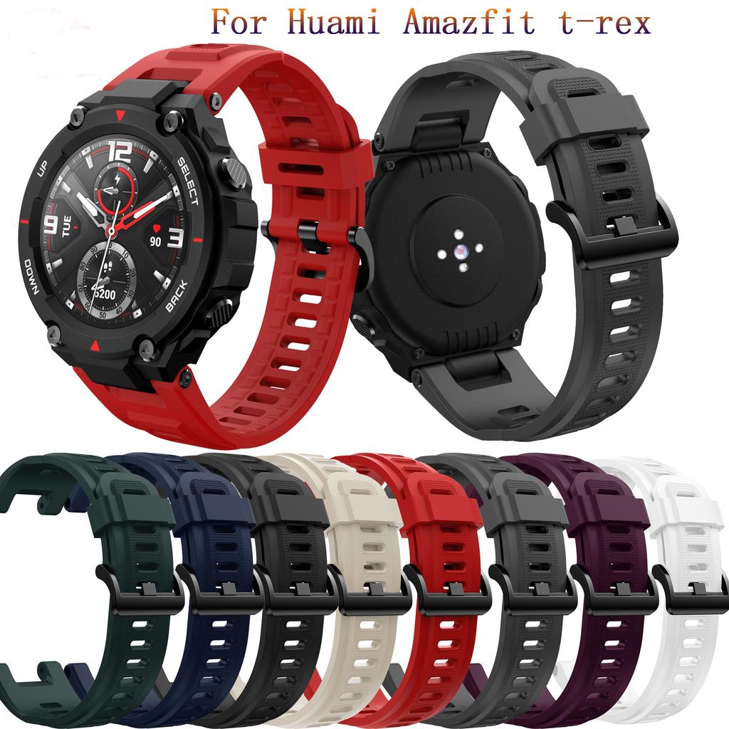 Soft Silicone Bracelet Strap for Huami Amazfit T-REX Sport Strap Replacement Watchband for Xiaomi Huami Amazfit T Rex Pro
