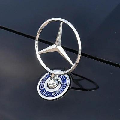 C200 E200 Для Mercedes Benz Звезда на капот - Значок для капота автомобиля Передний хромированный логотип Маркировка капота для Benz C E S Класса W204 W205 W212