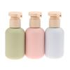 2 шт. 100/200 мл Синий Зеленый Розовый Пустой Пластиковый Флакон с Дозатором для Лосьона Шампуня Флакон с Крышкой Флип Косметические Контейнеры Многоразовые Флаконы