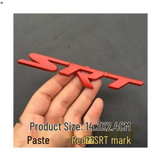 3D Metal SRT Grille Emblem - Perfect for Great Wall, Jeep, Dodge - Personalized Car Decoration Sticker