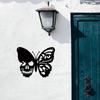 Iron Skull Butterfly Wall Art Decoration Intricate Metal Sculpture for Indoor and Outdoor Home Wall Hanging Sign