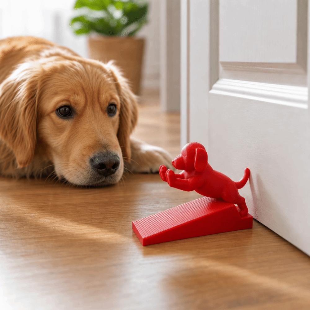 Non-Slip Dog-Shaped Door Wedge Thickened Cat Door Holder Windproof Door Stop Wedge Pet-Friendly