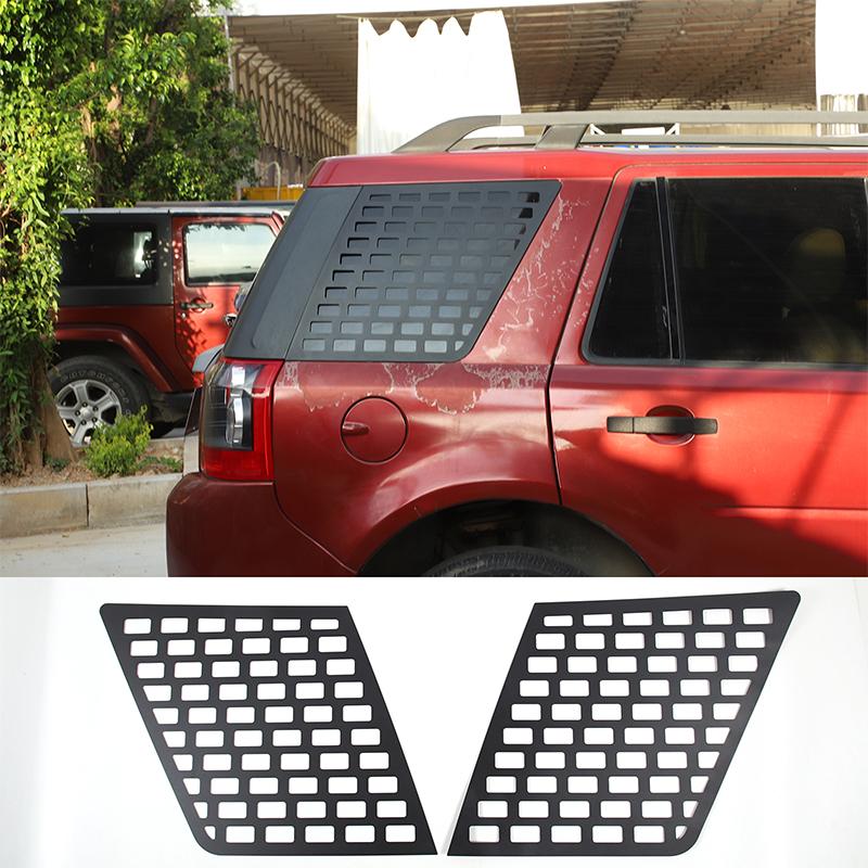 Алюминиевый сплав Для Land Rover Freelander 2 2007-2015 Автомобиль Заднее Боковое Окно Боковое Стекло Окно Защитная Панель Автоаксессуары
