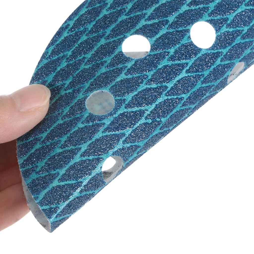 100Pcs/set Orbital Sander Dry Wet Velvet Sandpaper 5inch 8 Hole Sanding Disc Sand Paper Rhombus Sanding Disc Replacement