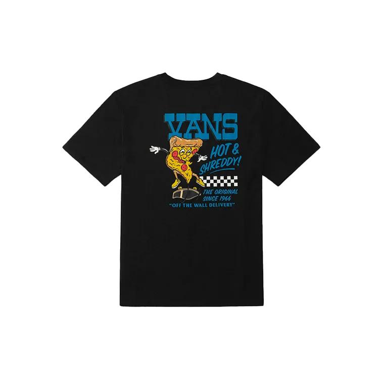 Vans T-Shirts Unisex Black Crew Neck Moderate Straight Fit (Unisex) T-Shirts VN0A54K4BLK