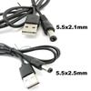 1 м USB тип A, штекер постоянного тока 2,0 0,6 2,5 3,5 1,35 4,0 1,7 5,5x2,1 5,5x2,5 мм штекер источника питания Разъем-разъем 22awg кабельный шнур
