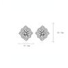 BELLA BOX Luxury Women Fashion Flower Stud Earrings Wedding Engagement Party Gift