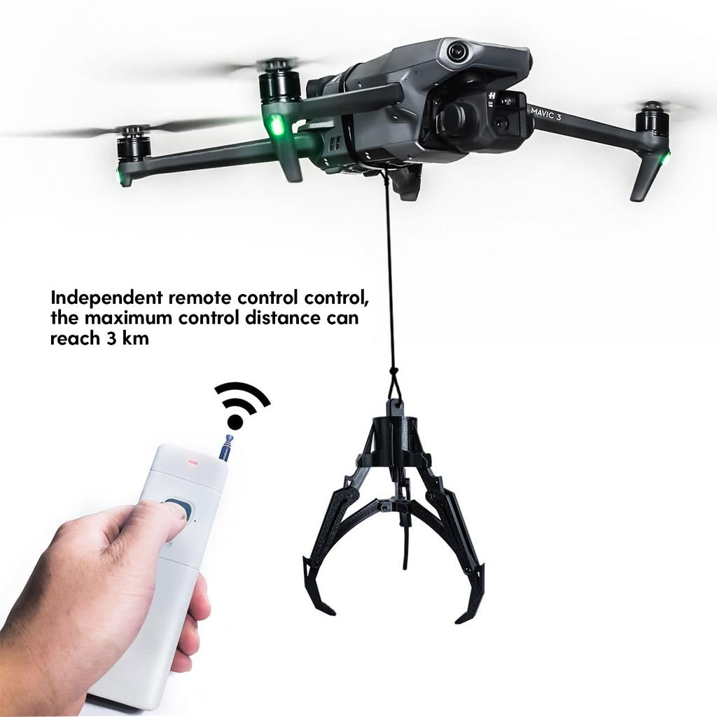 Universal UAV Mechanical Arm Accessory Flying Machine Arm Grabber Drones Airdrop Grab Hook for Weeding Throwing Baits