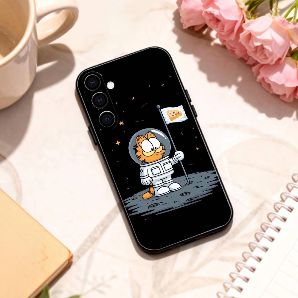 P-Игривый G-Гарфилд C-Кот Чехол для телефона для Samsung Galaxy A73,A72,A71,A70,A53,A52,A51,Другие Мягкий Черный Корпус