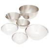 Yanagi Sori 6-Piece Stainless Steel Colander Set (16, 19, and 23cm), Made In Japan, Dishwasher Safe, Salad Bowl, Mixing Bowl, Matte Polished, Perfect