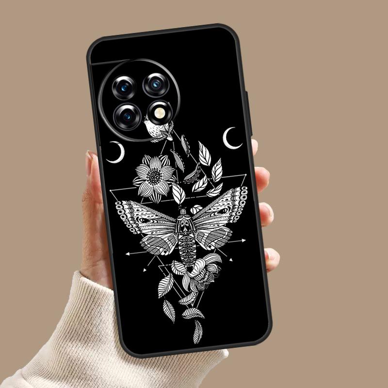 Чехол-кошелек с принтом Оккультная Ведьма Луна Готика для OnePlus Nord CE 3 Lite CE4 2 2T N10 N20 N30 OnePlus 12 11 9 10 Pro 8T 10T 12R