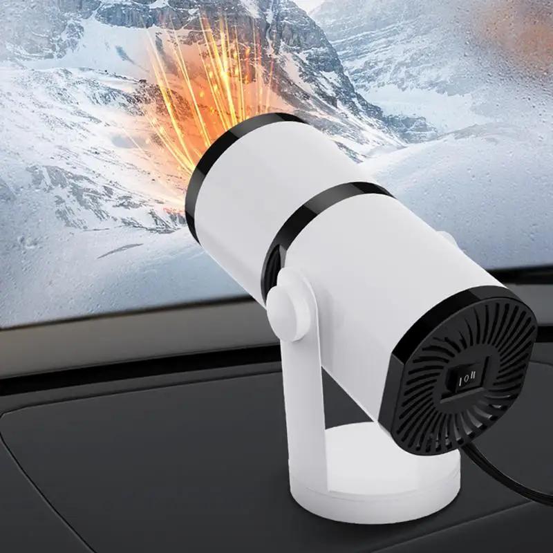 Auto Windshield Demister 12V 150W Electric Car Heater 2 In 1 Defroster Heating Cooling Fan Winter Anti Fog Defogging