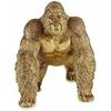Decorative Figurine - GIFT DECOR - Golden Gorilla - 20 X 27.5 X 34 Cm - 2 Units - Multicolor