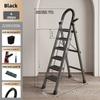Widening pedal folding ladder, thickening steel folding ladder, safety handrail step ladder, anti slip foot pad, with tool rack