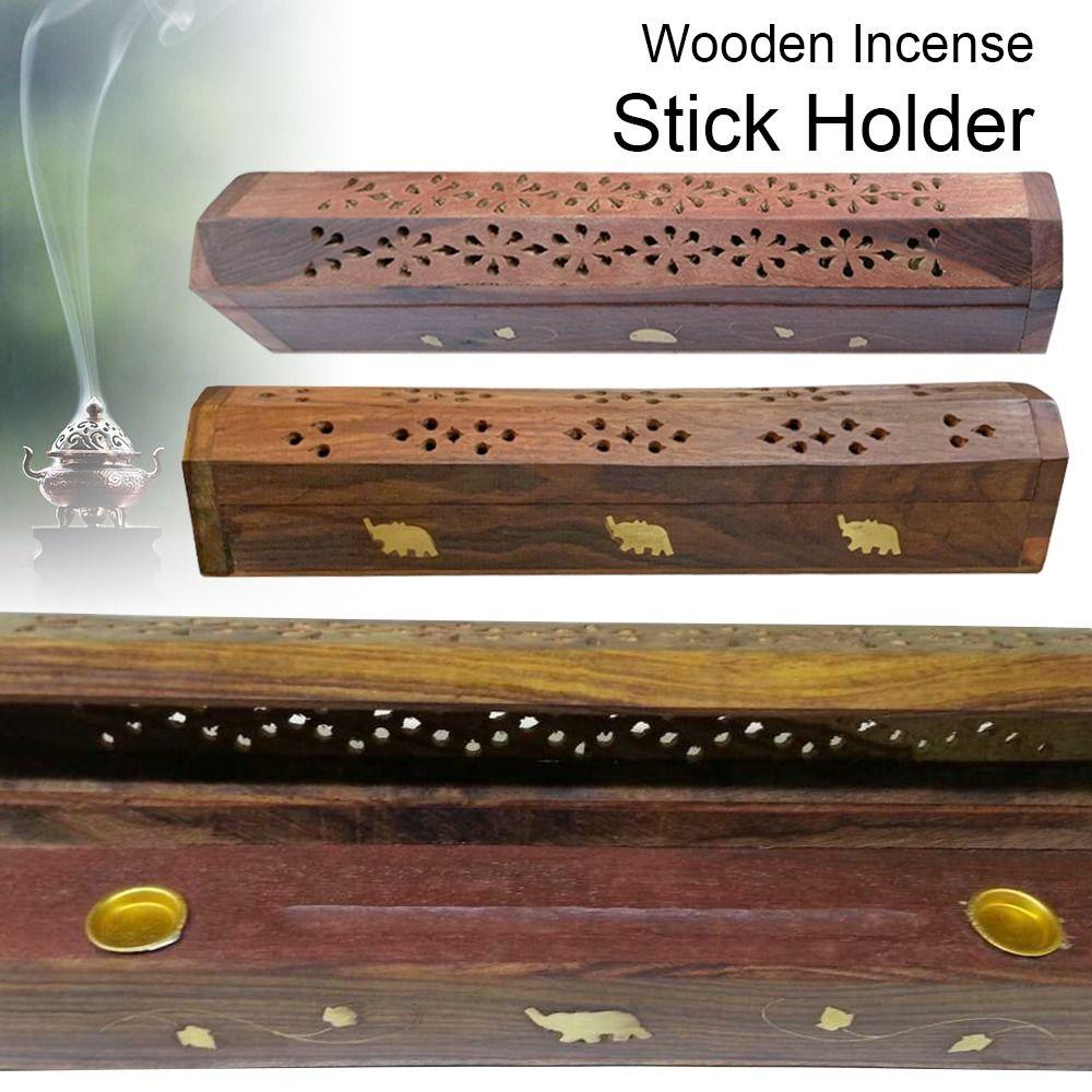 Эбеновое ремесло с огнеупорной подкладкой, полая резьба, курильница, деревянный держатель для благовоний, коробка для благовоний, подставка для благовоний
