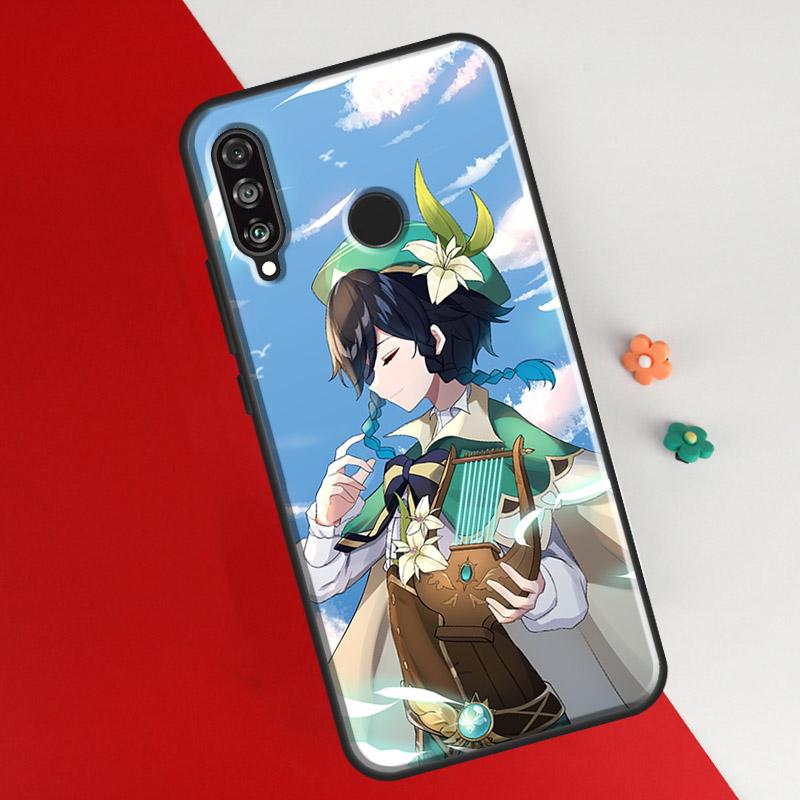 Чехол Genshin Impact Venti для Huawei Honor 50 P20 P30 P40 P50 Pro Lite P Smart Z 2019 2021 Nova 5T чехол для телефона