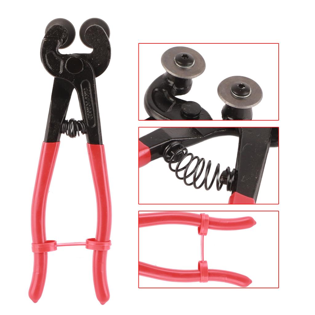 200mm Heavy Duty Glass Mosaic Cut Nippers Ceramic Tile Wheel Wheeled Cutter Pliers Tool New