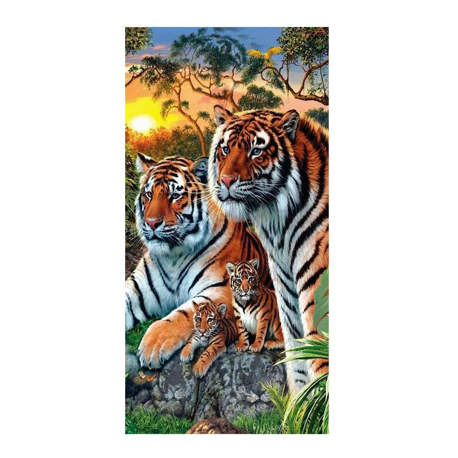 Алмазная живопись Новая коллекция Тигр Diy Полная вышивка стразами Дикие животные Мозаика Наборы для вышивки крестом Декор для стен