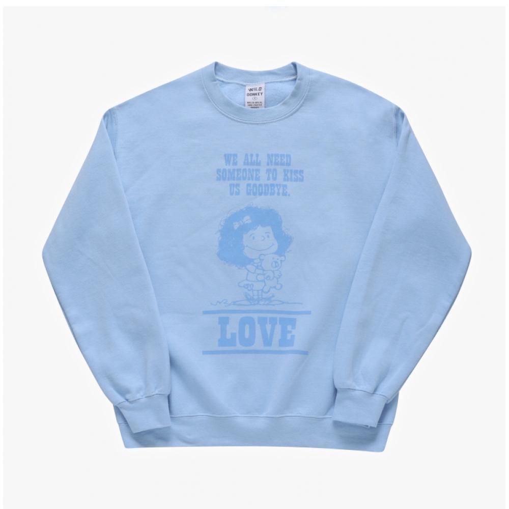 Wilddonkey Unisex Sweatshirt Fg Love Light Blue