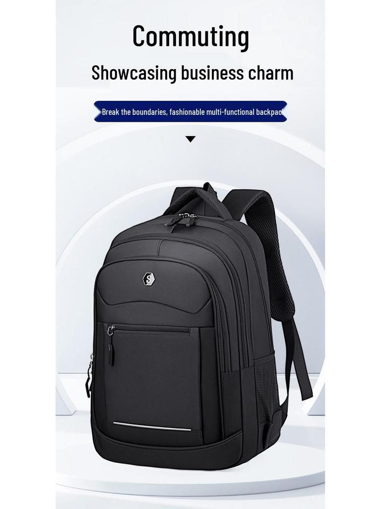 Cross-border Commuting Backpack: Large Capacity, Multifunctional, Water-resistant Laptop Bag for Students
