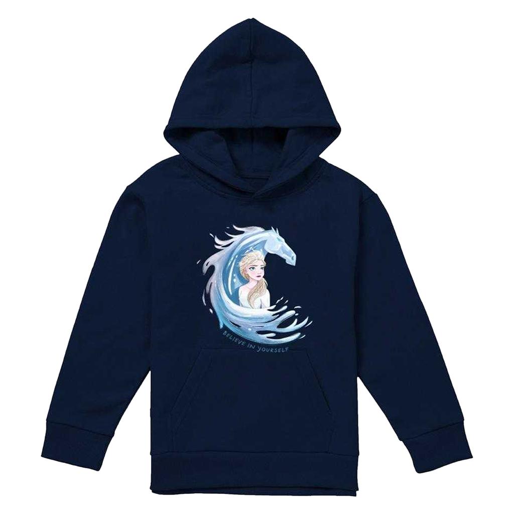 Frozen Childrens/Kids Believe In Yourself Elsa & Nokk Pullover Hoodie